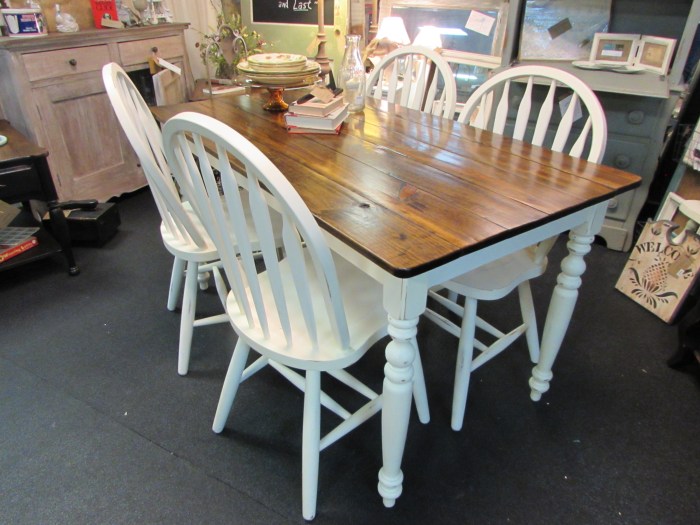 COUNTRY HOME FARM TABLE and CHAIR SET | Just Fine Tables Farmhouse kitchen table and chairs